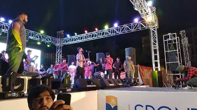Stand-up comedy night on stage