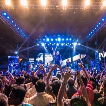 Freshers concert stage